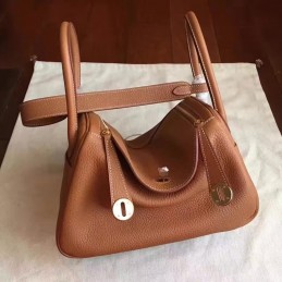 Replica Hermes Brown Lindy 26 Bag