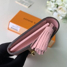 Replica Louis Vuitton Brown Damier Ebene Pale Pink Croisette Wallet