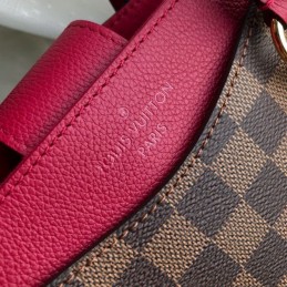 Replica Louis Vuitton Brown Damier Ebene Burgundy Trim Riverside