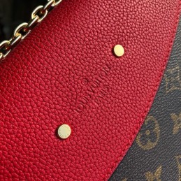 Replica Louis Vuitton Brown Monogram Red Black Saint Placide