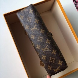 Replica Louis Vuitton Brown Monogram Red Black Saint Placide
