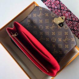 Replica Louis Vuitton Brown Monogram Red Black Saint Placide