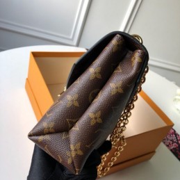 Replica Louis Vuitton Black Monogram Red Trim Saint Placide