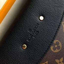 Replica Louis Vuitton Black Monogram Red Trim Saint Placide