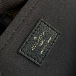 Replica Louis Vuitton Black Monogram Red Trim Saint Placide