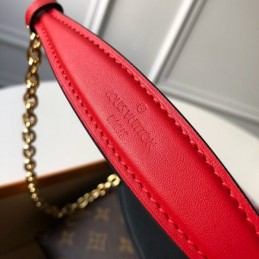 Replica Louis Vuitton Black Monogram Red Trim Saint Placide