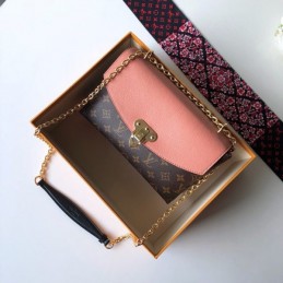 Replica Louis Vuitton Brown Monogram Pale Pink Saint Placide