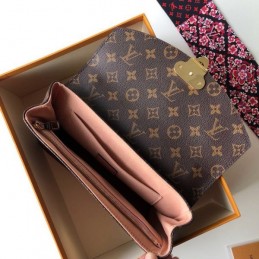 Replica Louis Vuitton Brown Monogram Pale Pink Saint Placide