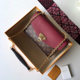 Replica Louis Vuitton Brown Monogram Burgundy Saint Placide