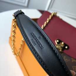 Replica Louis Vuitton Brown Monogram Burgundy Saint Placide