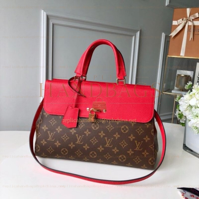 Replica Louis Vuitton Brown Monogram Red Venus