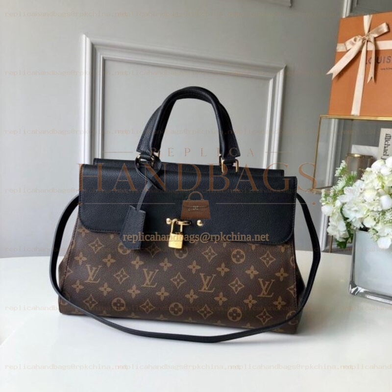 Replica Louis Vuitton Brown Monogram Black Venus