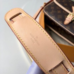 Replica Louis Vuitton Brown Monogram Beige Trim Sologne