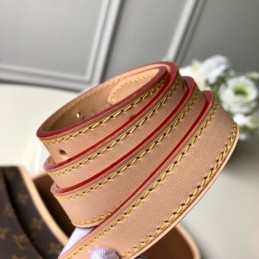 Replica Louis Vuitton Brown Monogram Beige Trim Sologne