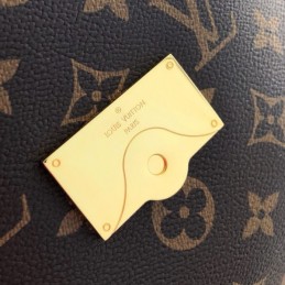 Replica Louis Vuitton Brown Monogram Red Braided Handle Beaubourg