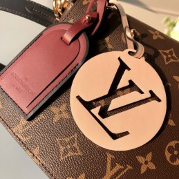 Replica Louis Vuitton Brown Monogram Black Braided Handle Beaubourg