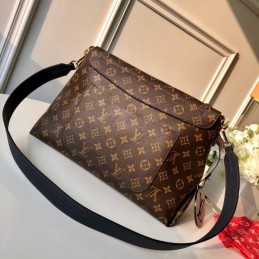Replica Louis Vuitton Brown Monogram Black Braided Handle Beaubourg