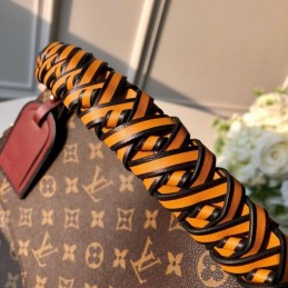 Replica Louis Vuitton Brown Monogram Black Braided Handle Beaubourg