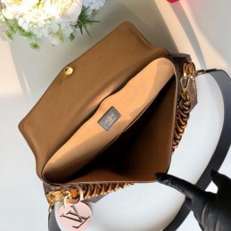 Replica Louis Vuitton Brown Monogram Black Braided Handle Beaubourg