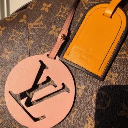 Replica Louis Vuitton Brown Monogram Orange Handle Beaubourg