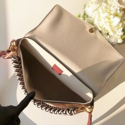 Replica Louis Vuitton Brown Monogram Orange Handle Beaubourg