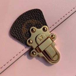 Replica Louis Vuitton Pale Pink Cherrywood Chain Wallet