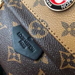 Replica Louis Vuitton Brown Monogram Patch Palm Springs Backpack Mini