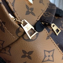 Replica Louis Vuitton Brown Monogram Patch Palm Springs Backpack Mini
