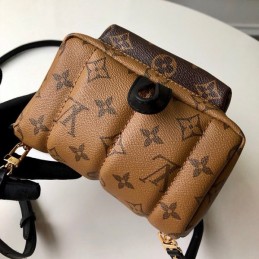 Replica Louis Vuitton Brown Monogram Patch Palm Springs Backpack Mini