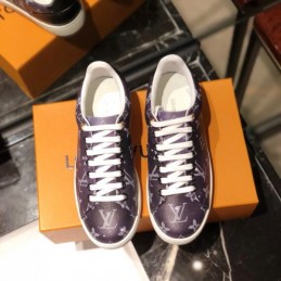 Replica Louis Vuitton Black Monogram Low-Top Sneakers