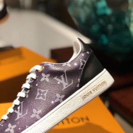 Replica Louis Vuitton Black Monogram Low-Top Sneakers