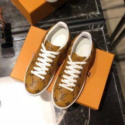 Replica Louis Vuitton Tan Monogram Low-Top Sneakers