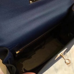 Replica Hermes Navy Beige Kelly 28 Gold Hardware Bag