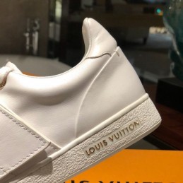 Replica Louis Vuitton White Buckle Strap Sneakers