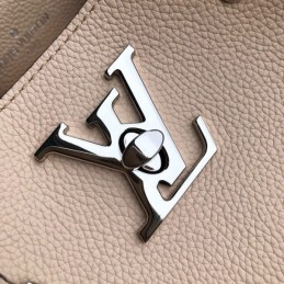 Replica Louis Vuitton Pale Pink Floral Lockme Bucket