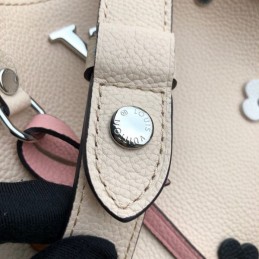 Replica Louis Vuitton Pale Pink Floral Lockme Bucket