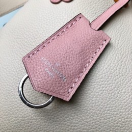 Replica Louis Vuitton Pale Pink Floral Lockme Bucket
