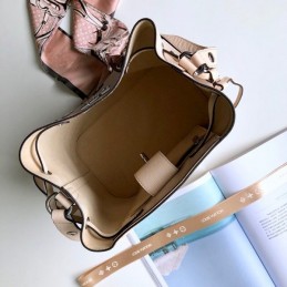 Replica Louis Vuitton Pale Pink Floral Lockme Bucket