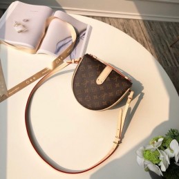 Replica Louis Vuitton Brown Monogram Beige Trim Chantilly Lock
