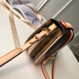 Replica Louis Vuitton Brown Monogram Beige Trim Chantilly Lock