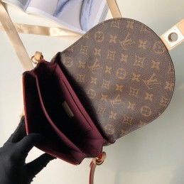 Replica Louis Vuitton Brown Monogram Beige Trim Chantilly Lock