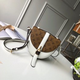 Replica Louis Vuitton White Gray Monogram Chantilly Lock