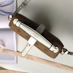 Replica Louis Vuitton White Gray Monogram Chantilly Lock