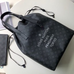 Replica Louis Vuitton Black Monogram Cities Cabas Light Bag - Style 2