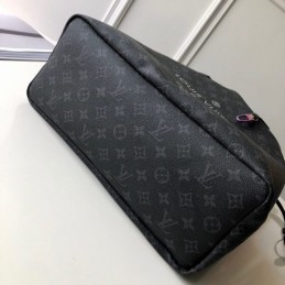 Replica Louis Vuitton Black Monogram Cities Cabas Light Bag - Style 2