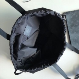 Replica Louis Vuitton Black Leather Cities Cabas Light Bag