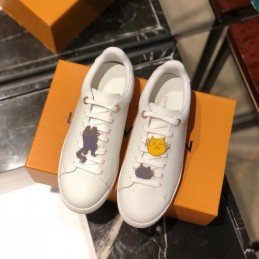 Replica Louis Vuitton White Multicolor Character Sneakers