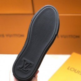Replica Louis Vuitton Black High-Top Sneakers - Style 2