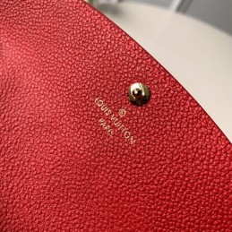 Replica Louis Vuitton Black Embossed Monogram Flower Emilie Wallet
