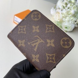 Replica Louis Vuitton Brown Monogram Heart Patch Zippy Coin Purse